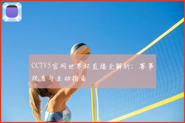 CCTV5官网世界杯直播全解析:赛事观看与互动指南