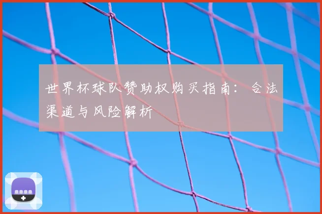 世界杯球队赞助权购买指南：合法渠道与风险解析